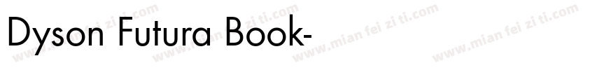 Dyson Futura Book字体转换